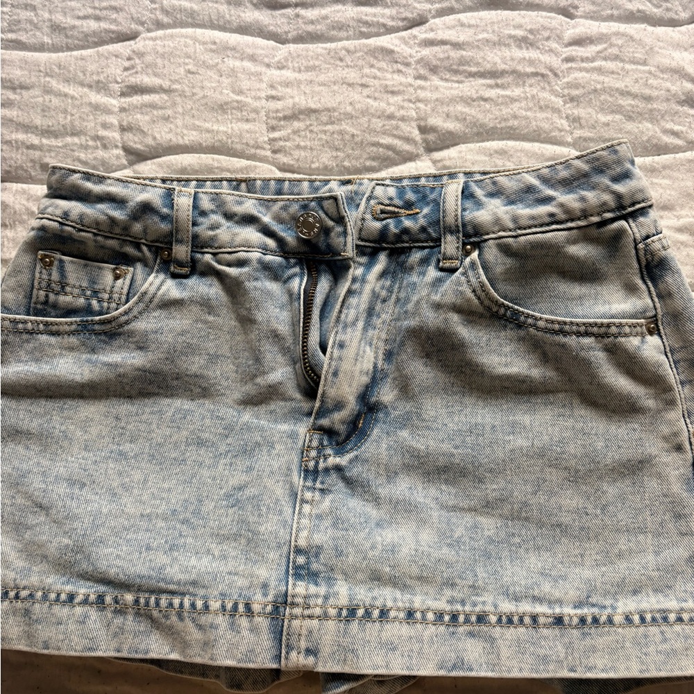 Forever 21 Light Blue Denim Skirt